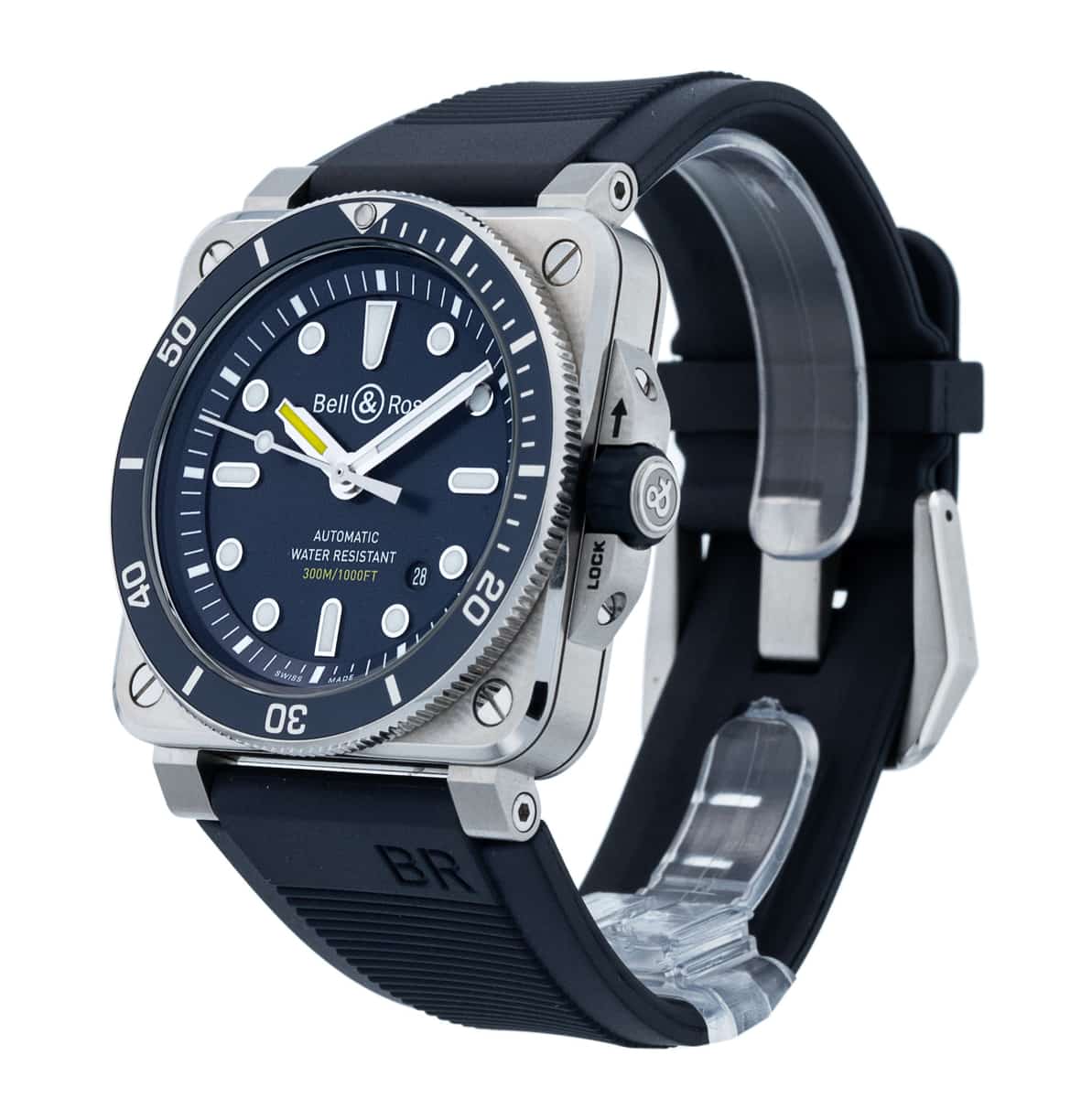 Bell and Ross BR03-92 BR0392-D-BU-ST/SRB Bell and Ross BR03-92 BR0392-D-BU-ST/SRB